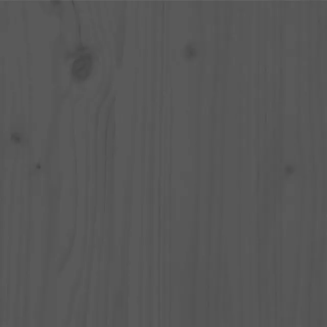 Cadre de lit sans matelas bois massif gris 200x200 cm