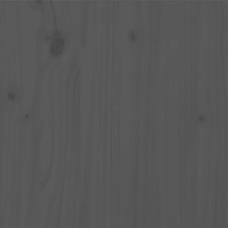 Cadre de lit sans matelas bois massif gris 200x200 cm