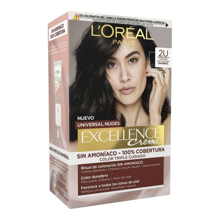 Haarkleur Zonder Ammoniak L'Oreal Make Up Excellence 2u-darkest brunet