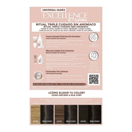 Tintura Senza Ammoniaca L'Oreal Make Up Excellence 2u-darkest brunette 2