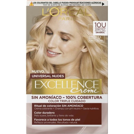 Permanent Dye L'Oreal Make Up Excellence Light Blonde Nº 9.0-rubio mu