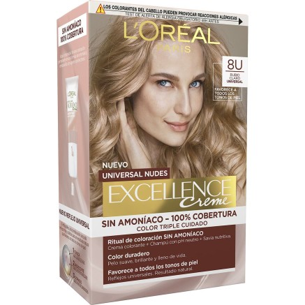 Permanente Kleur L'Oréal Paris Excellence Nº 8.0-rubio claro