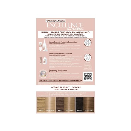 Permanent Dye L'Oréal Paris Excellence Nº 8.0-rubio claro 2
