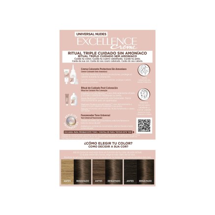 Permanente Kleur L'Oreal Make Up Excellence Lichtbruin 2