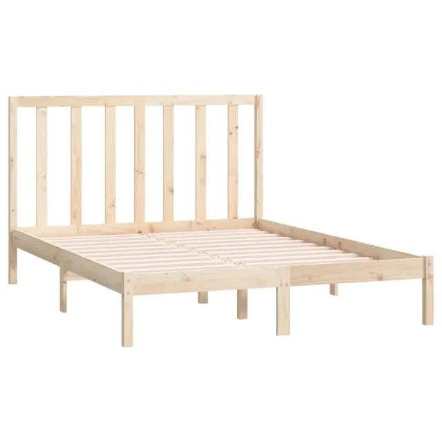Cadre de lit sans matelas 135x190 cm bois de pin massif