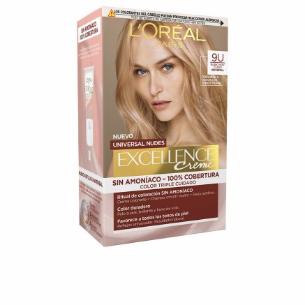 Teinture permanente L'Oreal Make Up Excellence Nº 9U Blond Très Clai
