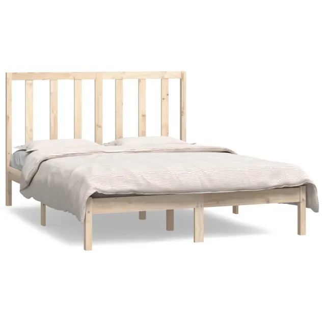 Cadre de lit sans matelas 140x190 cm bois de pin massif