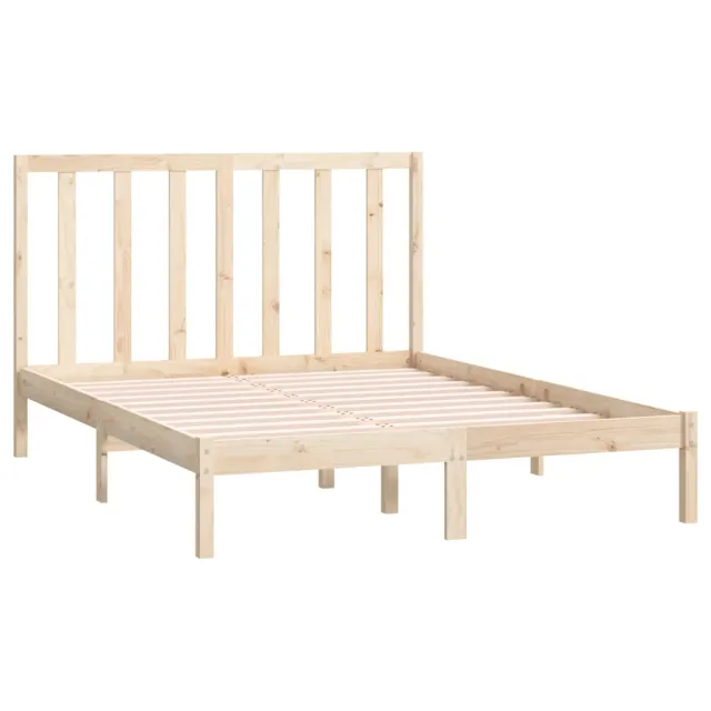 Cadre de lit sans matelas 140x190 cm bois de pin massif