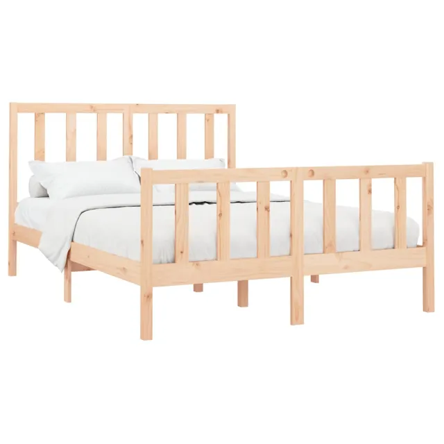 Cadre de lit sans matelas 140x190 cm bois de pin massif