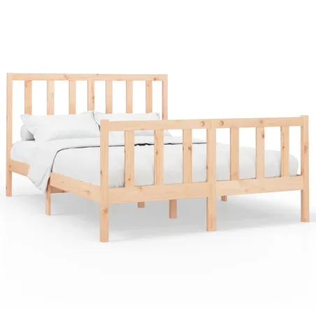 Cadre de lit sans matelas 120x200 cm bois de pin massif