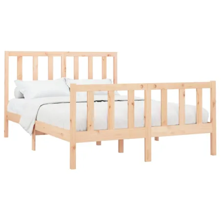 Cadre de lit sans matelas 120x200 cm bois de pin massif