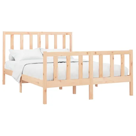 Cadre de lit sans matelas 140x200 cm bois massif de pin
