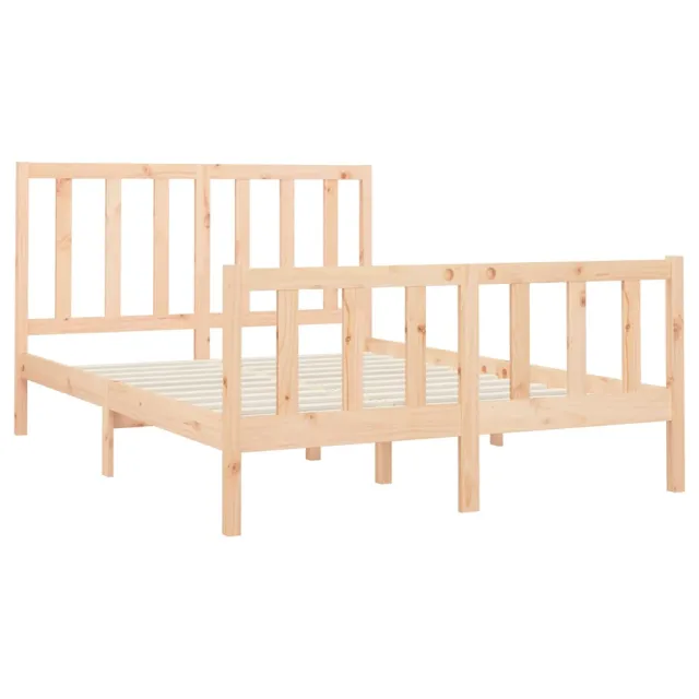Cadre de lit sans matelas 140x200 cm bois massif de pin