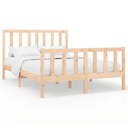 Cadre de lit sans matelas 160x200 cm bois massif de pin 2