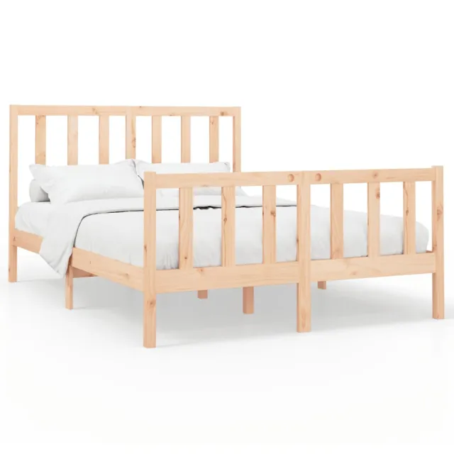 Cadre de lit sans matelas 160x200 cm bois massif de pin