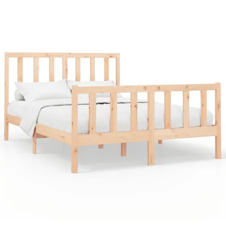Cadre de lit sans matelas 160x200 cm bois massif de pin