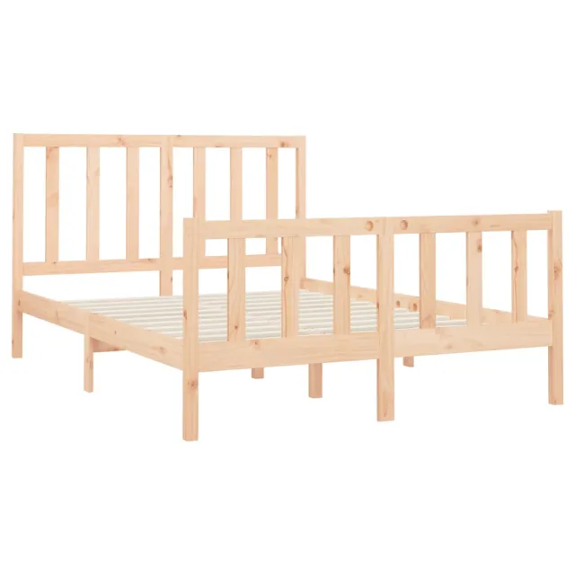 Cadre de lit sans matelas 160x200 cm bois massif de pin