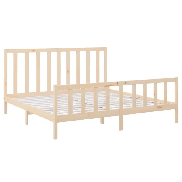 Cadre de lit sans matelas 200x200 cm bois massif de pin