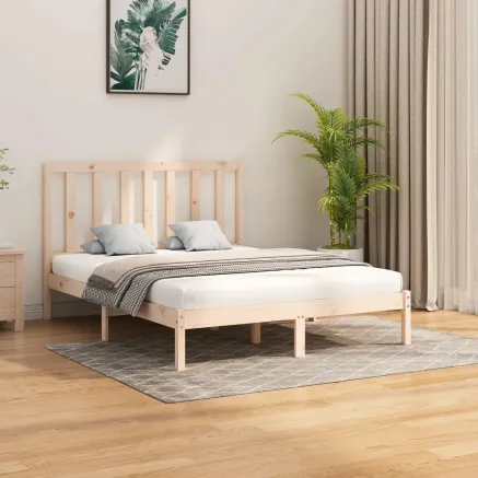 Cadre de lit sans matelas 160x200 cm bois massif
