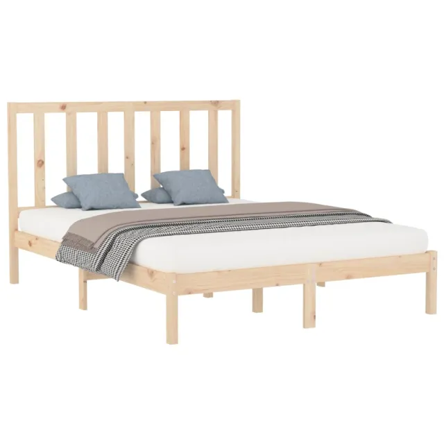 Cadre de lit sans matelas 160x200 cm bois massif