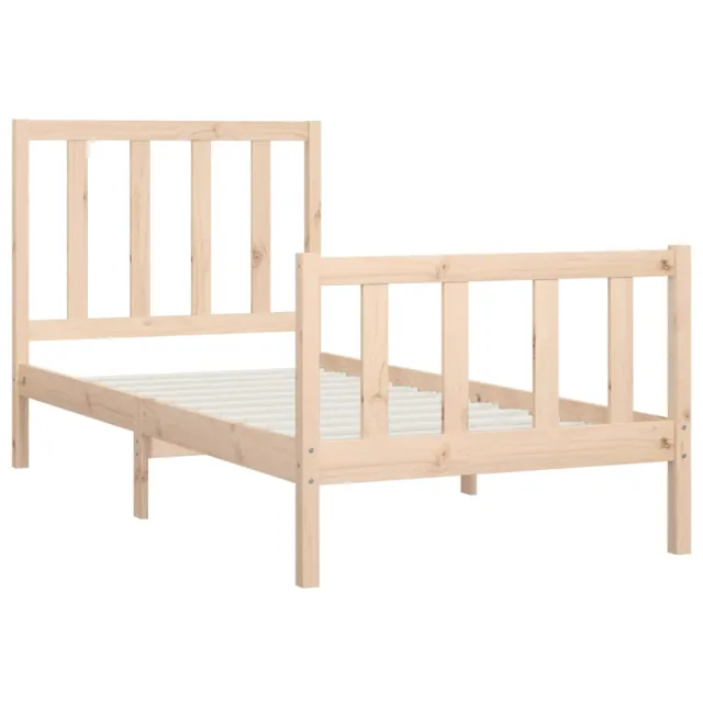 Cadre de lit sans matelas 90x200 cm bois massif