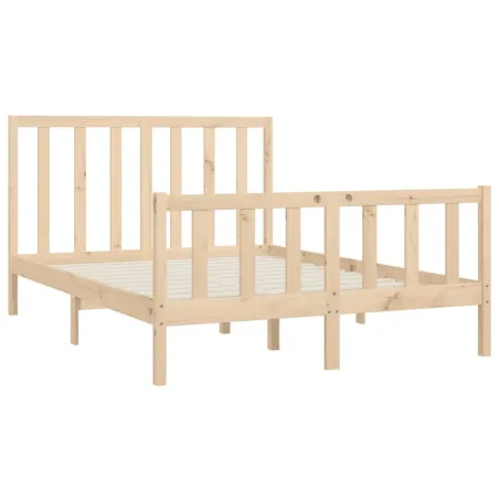 Cadre de lit sans matelas 120x200 cm bois massif