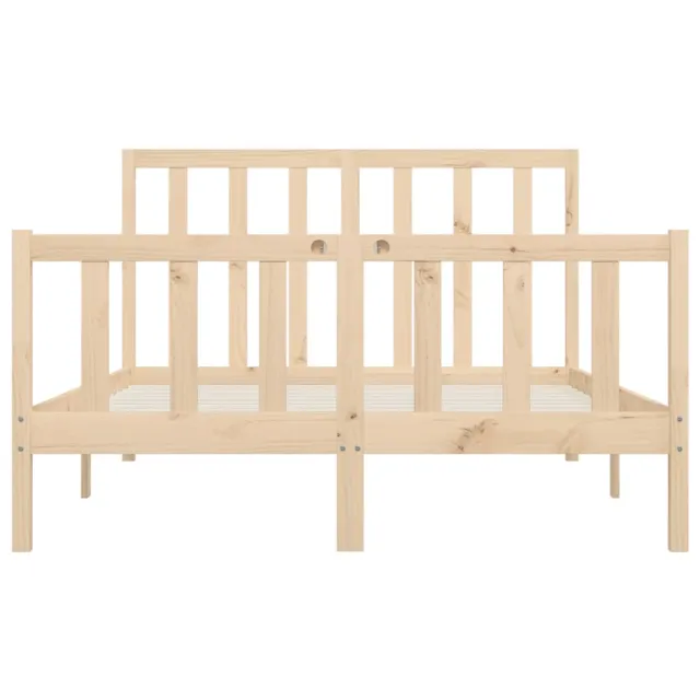 Cadre de lit sans matelas 120x200 cm bois massif
