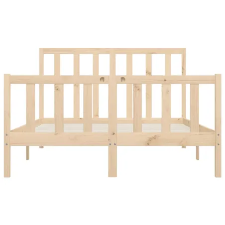 Cadre de lit sans matelas 120x200 cm bois massif