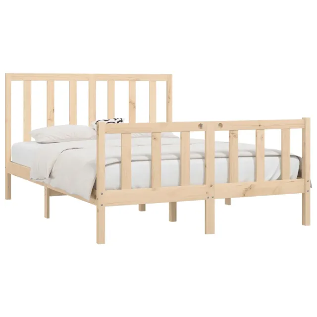 Cadre de lit sans matelas 140x200 cm bois massif