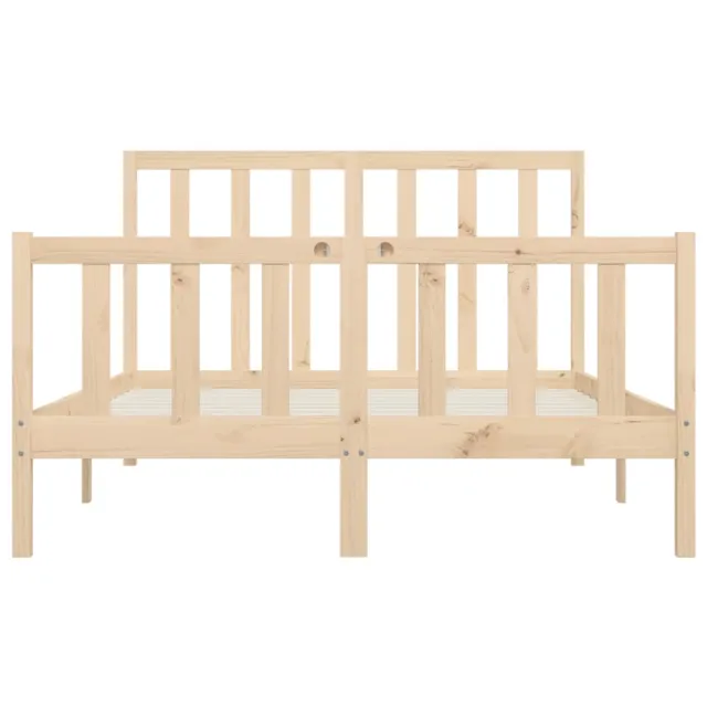 Cadre de lit sans matelas 140x200 cm bois massif