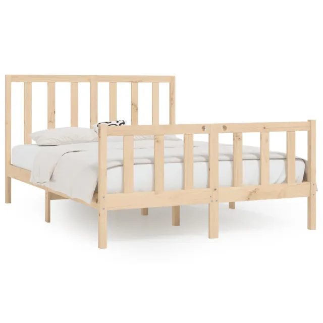 Cadre de lit sans matelas 160x200 cm bois massif