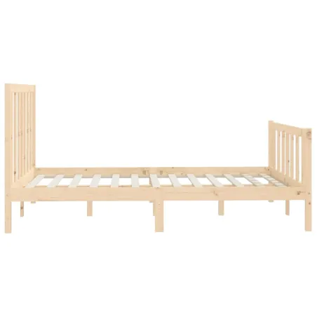 Cadre de lit sans matelas 160x200 cm bois massif