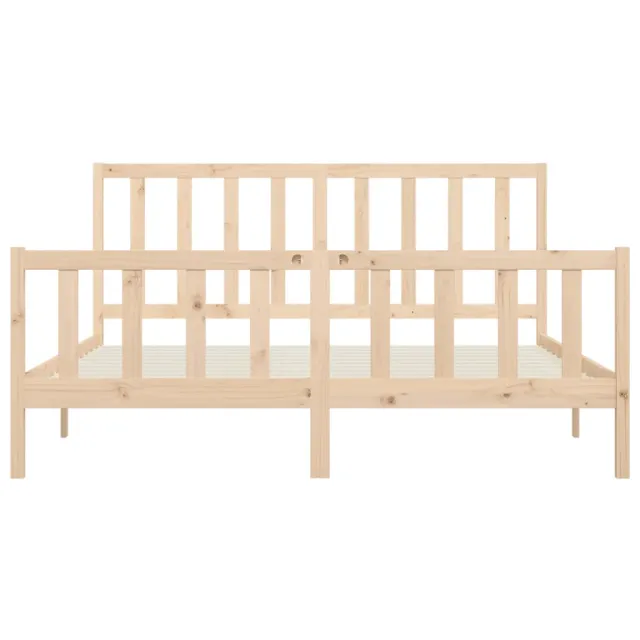 Cadre de lit sans matelas 200x200 cm bois massif