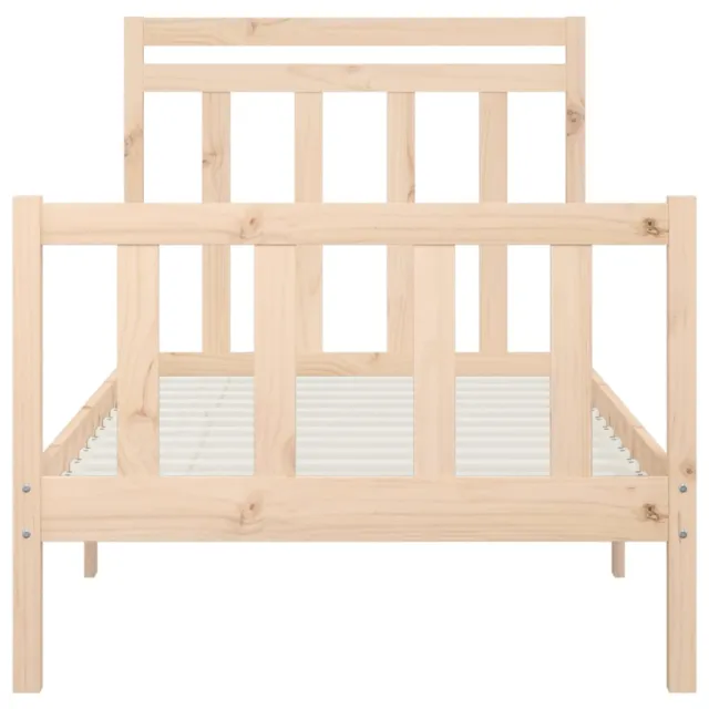 Cadre de lit sans matelas bois de pin massif 90x200 cm