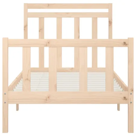 Cadre de lit sans matelas bois massif de pin 100x200 cm