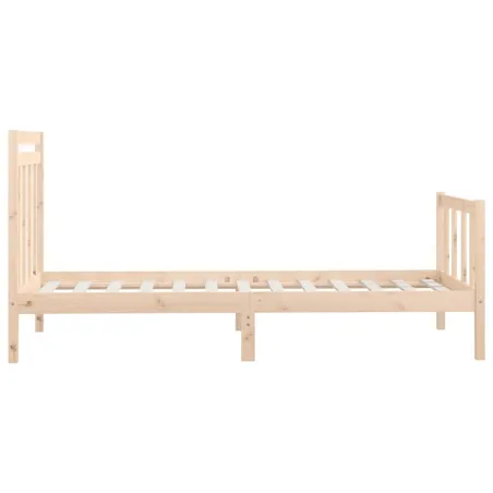 Cadre de lit sans matelas bois massif de pin 100x200 cm