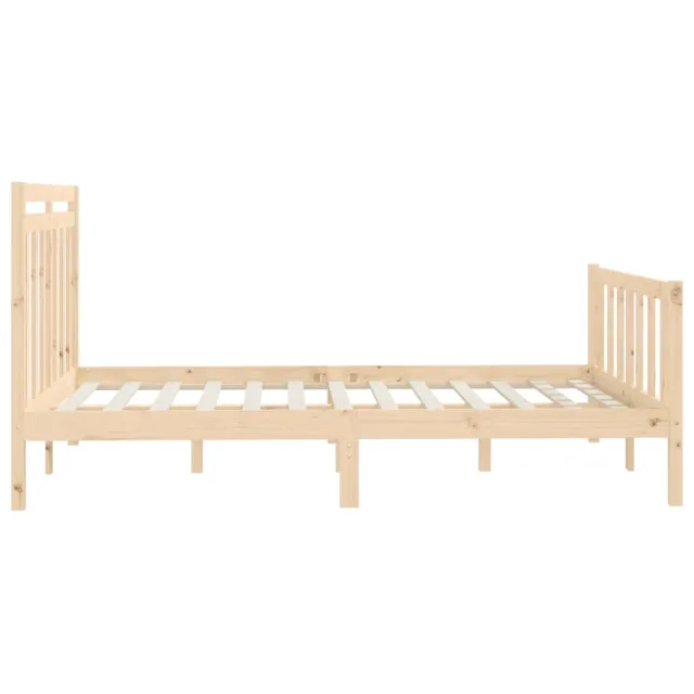 Cadre de lit sans matelas bois de pin massif 120x200 cm