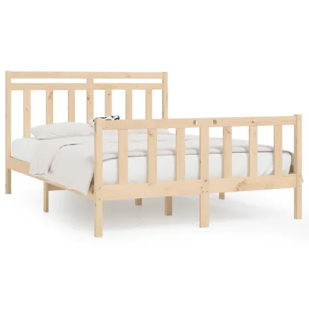 Cadre de lit sans matelas bois massif de pin 160x200 cm 2