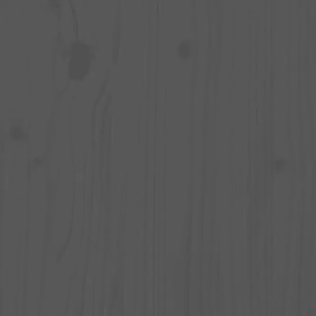 Cadre de lit sans matelas bois massif de pin gris 200x200 cm