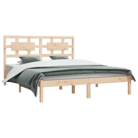 Cadre de lit sans matelas 150x200 cm bois de pin massif