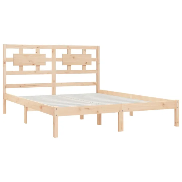 Cadre de lit sans matelas 150x200 cm bois de pin massif