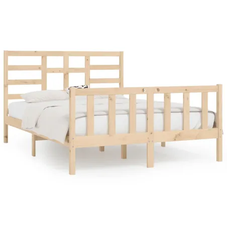 Cadre de lit sans matelas 120x200 cm bois de pin massif