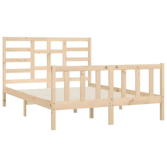 Cadre de lit sans matelas 120x200 cm bois de pin massif