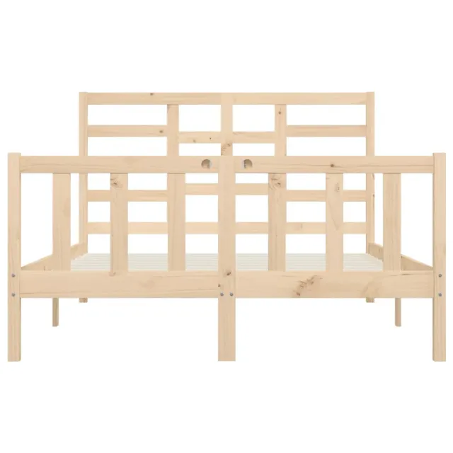 Cadre de lit sans matelas 120x200 cm bois de pin massif