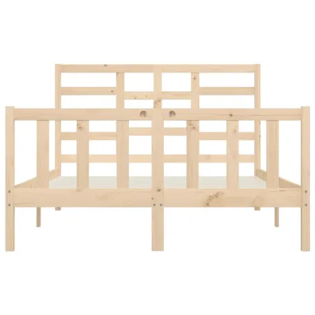 Cadre de lit sans matelas 120x200 cm bois de pin massif