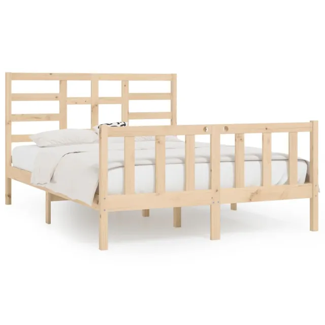 Cadre de lit sans matelas 140x200 cm bois massif de pin