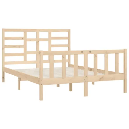 Cadre de lit sans matelas 140x200 cm bois massif de pin