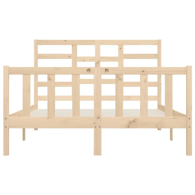 Cadre de lit sans matelas 140x200 cm bois massif de pin