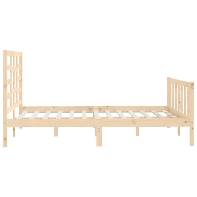 Cadre de lit sans matelas 140x200 cm bois massif de pin