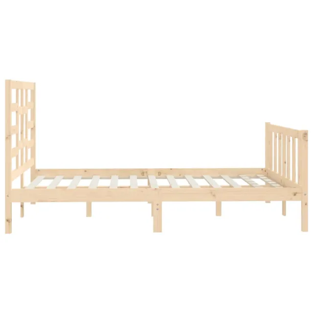 Cadre de lit sans matelas 150x200 cm bois massif